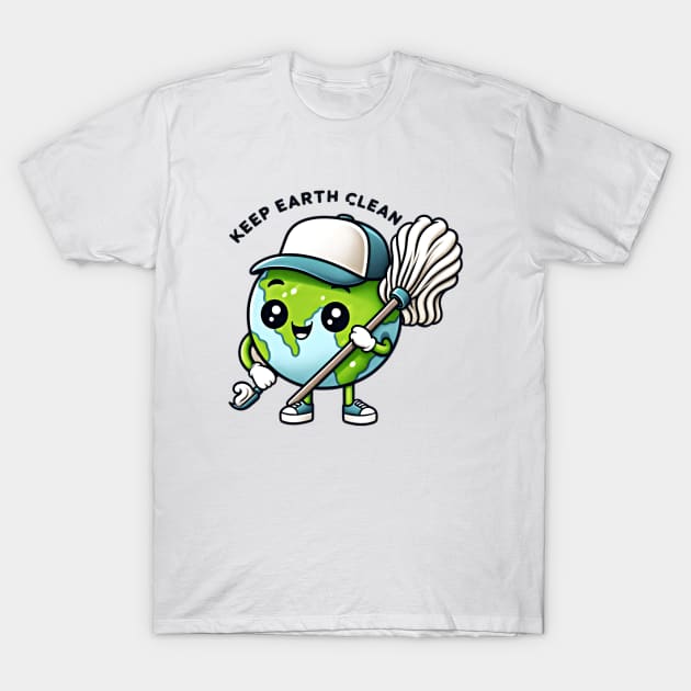 Keep Earth Clean, EARTH DAY design T-Shirt by Apparels2022